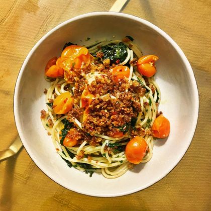 Tomato confit pasta